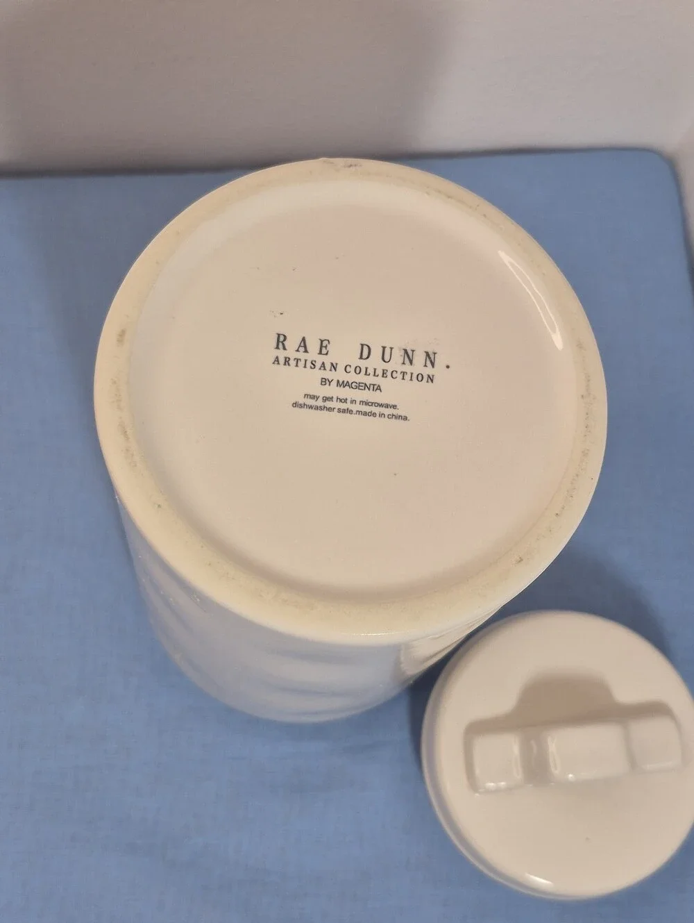Rae Dunn Artisan Collection by Magenta Bloom Watercolor Canister w/Lid 9.5